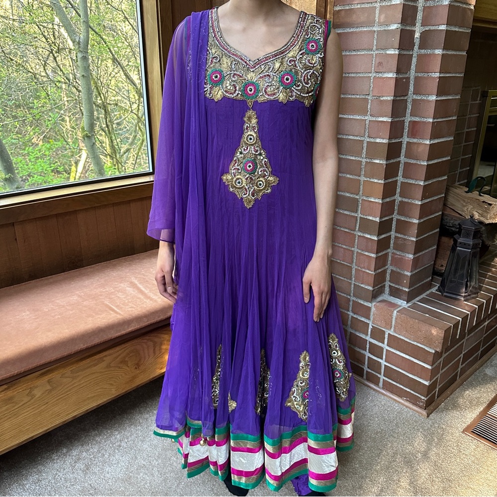 Purple Formal Indian Suit